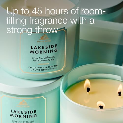 Bath & Body Works 3-Wick Candle, Lakeside Morning, Soy Wax Blend