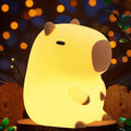 Cute Capybara Night Light, LED Squishy Night Lamp, 2 Levels Dimmable Nursery Nightlight, Rechargeable Touch Lamp, Dorm Decor, Funny Gifts (Normal)