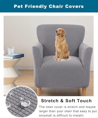 CRFATOP Accent Chair Cover, Stretch Armchair Slipcover for Living Room,B08