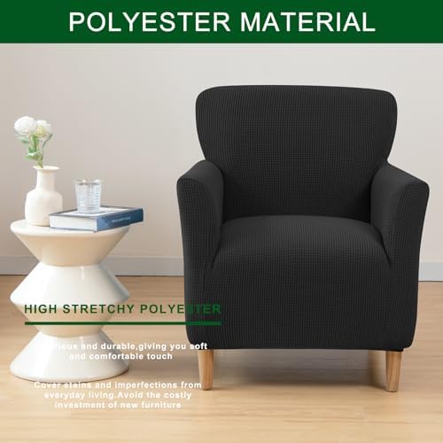 CRFATOP Accent Chair Cover, Stretch Armchair Slipcover for Living Room,B09