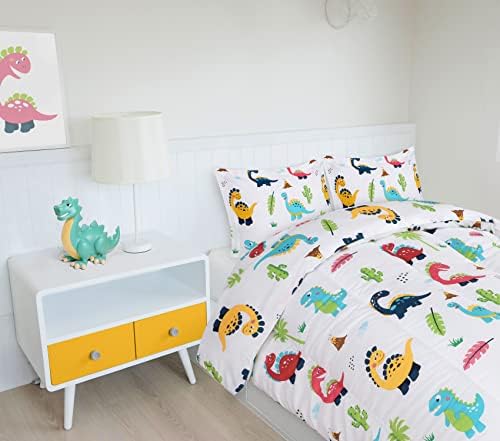 Utopia Bedding 3 Pc Kids Twin Comforter Set, Dinosaur