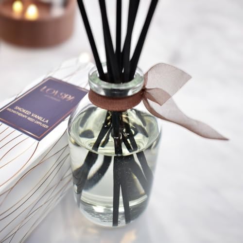 Reed Diffuser Set - Smoked Vanilla Scented Diffuser with Sticks