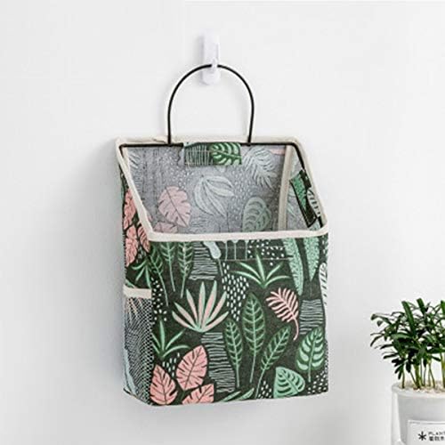 Fantasyon Wall Hanging Storage Bag, Waterproof Over The Door Closet Organizer Hanging Pocket Organizer for Bedroom, Bathroom, Linen Cotton (Gray)