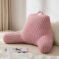 Blissful Diary Reading Pillow for Bed, Backrest Pillow, Plush Pink