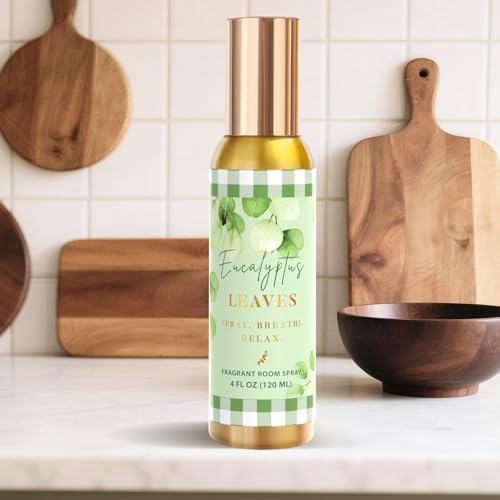 Room Spray, Eucalyptus Leaves, 4 fl oz, Air Freshener for Home, Bathroom