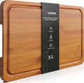 Astercook Deep-Carbonized Bamboo Cutting Boards for Kitchen