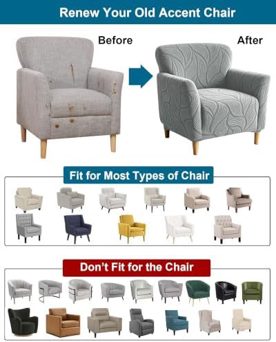CRFATOP Accent Chair Cover, Stretch Armchair Slipcover for Living Room,A40