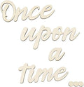 Wood Once Upon a Time Sign, Nursery Wall Decor for Kids Reading Nook Decor