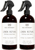 Muse Apothecary Linen Ritual - Aromatic, Soothing, and Relaxing Linen Mist, Laundry and Fabric Spray - Infused with Aromatherapy Essential Oils - 8 oz, Cara Orange + Fig + Blackberry Vanilla, 2 Pack