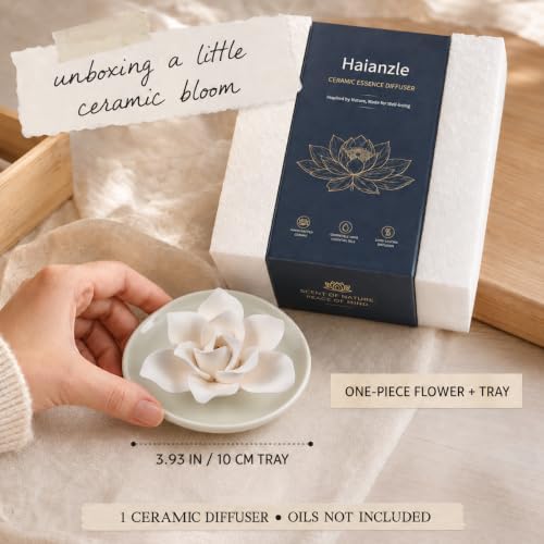 Essential Oil Passive Diffuser-Ceramic Flower Diffusers(Bougainvillea)