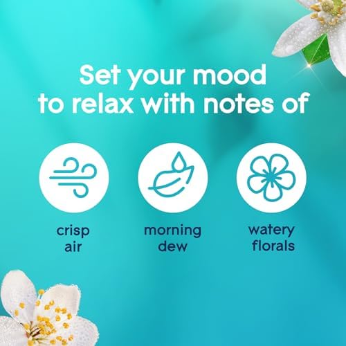 Glade 1-Wick Scented Candle Jar, Dewdrop Petals, 2 Count