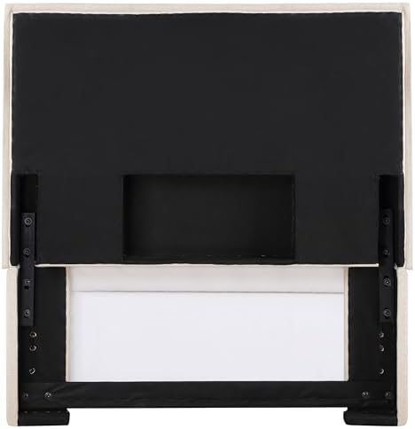 Coaster Izzy Twin Upholstered Panel Headboard with Flange, Sand 315985T