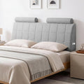 Full Headboard with 2 Headrests, Memory Foam Upholstered Headboard