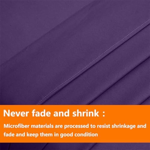 Purple King Comforter Set - 7 Pieces, Bed in a Bag Bedding Sets