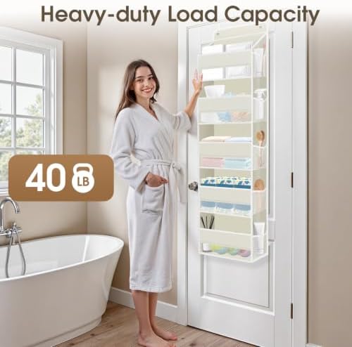 2 Pcs Over The Door Organizer Large Capacity Hanging Storage Room Organizer