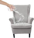 HAOYONG Waterproof Wing Chair Slipcovers Stretch Wingback Chair Covers 3 Pieces Wingback Armchair Removable Slipcover Chair Slip Covers Washable Armchair Protector Cover for Living Room and Bedroom
