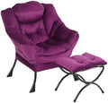 LITA Lazy Chair with Ottoman, Comfy Accent Reading Chair