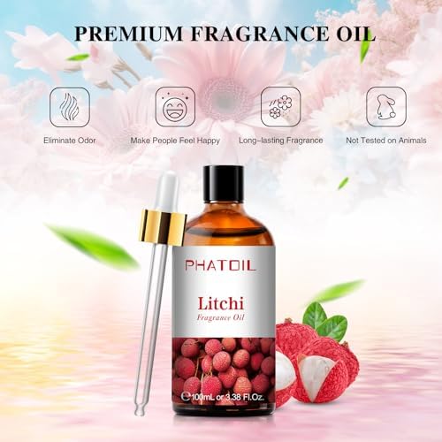 PHATOIL Litchi Fragrance Oil for Diffuser Aromatherapy 3.38FL.OZ