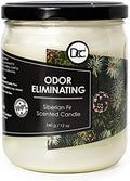 Siberian Fir Odor Eliminating Highly Fragranced Candle - Eliminates 95% of Pet, Smoke, Food, and Other Smells Quickly - Up to 80 Hour Burn time - 12 Ounce Premium Soy Blend
