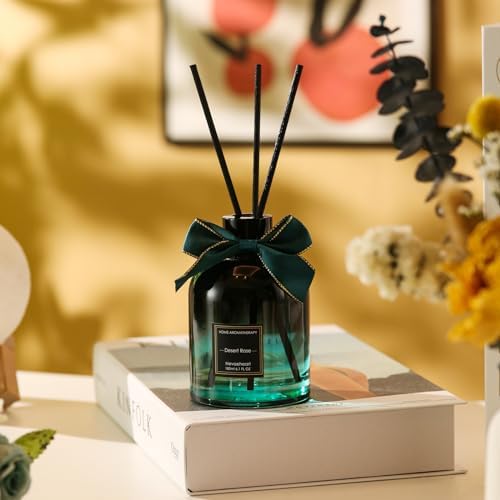 Reed Diffuser Set, Gardenia Reed Diffuser Gifts for Women, 6.3oz(180ml) Home Fragrance for Living Room, Office & Bathroom