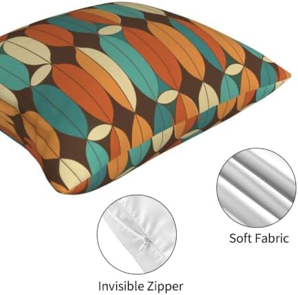 Mid Century Morden Decorative Throw Pillow Covers 18x18 Inch Set of 4