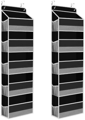 2 Pcs Over The Door Organizer Large Capacity Hanging Storage Room Organizer
