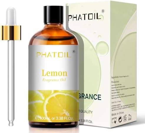 PHATOIL Lemon Fragrance Oil for Diffuser Aromatherapy 3.38FL.OZ