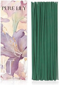 Pure Lily Luxury Japanese Incense Sticks 60sticks Bergamot Vanilla Jasmine Coreless Low Smoke Natural Charcoal Free Non Toxic Aromatherapy Meditation Calming Stress Relief Relaxation Yoga TOMORI