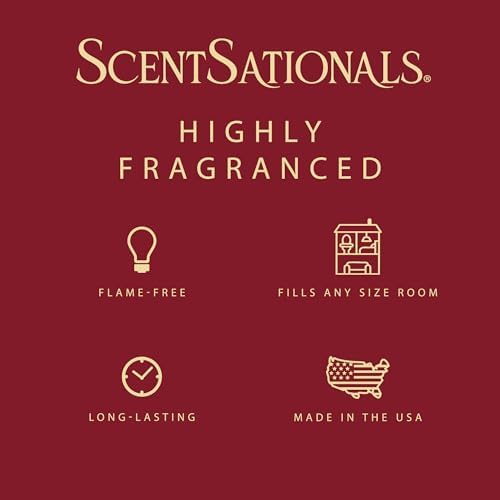Scentsationals Christmas Wax Melts Holiday Favorites 4pk – Long Lasting, Strong Scent Melts for Warmers, Includes Red Hot Cinnamon, Woodland Spruce, Brown Butter Cookies, & Stay Cozy, 10oz (24 Cubes)