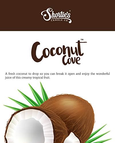 Shortie's Candle Company Coconut Cove™ Premium Wax Melts - 3 Oz., Strong & Long Lasting, Non-Toxic - Made with Essential & Natural Oils - Formula 117