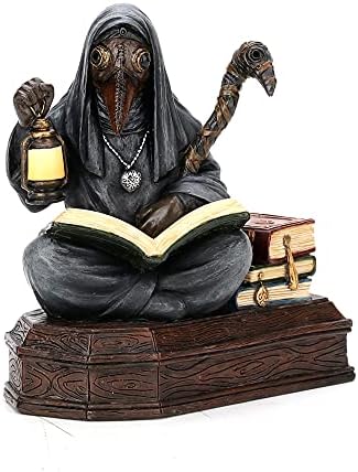 Veronese Design 5 1/8" Mortician Apothecarius Steampunk Plague Doctor Resin Sculpture Handpainted Figurine