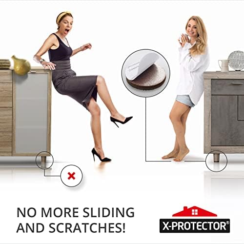 Non Slip Furniture Pads 36 pcs 1" X-Protector - Premium Furniture Grippers