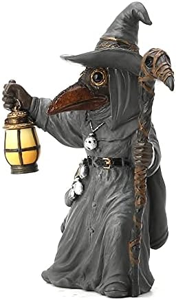 Veronese Design 5 1/2" Tall Plague Wizard Miasma Doctor Steampunk Figurine Resin Sculpture Handpainted Figurine