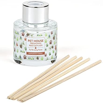 Evergreen Forest Home Freshening Reed Diffuser Set Pet House