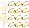APTWOW 20PCS Gold Napkin Rings, Fall Thanksgiving Christmas Table Decor