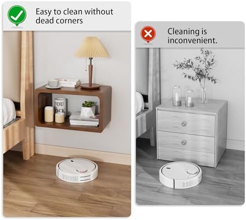 Bamboo Floating Nightstand with Storage Drawer and Modern Open Shelf Cubby，Bedroom, Living Room, Kitchen, Tool Room for use.