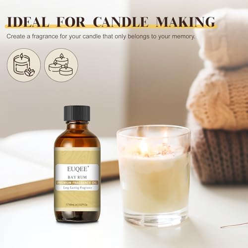 EUQEE Bay Rum Fragrance Oil with Glass Dropper(2.02 Fl oz/60 ml)