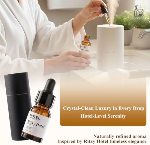 Hotel Diffuser Oil Collection Fragrance Oil Waterless Essential Oils Home Luxury Aroma & for Ultrasonic and Waterless Diffusers and Crafting - 10ml, 0.34 fl oz