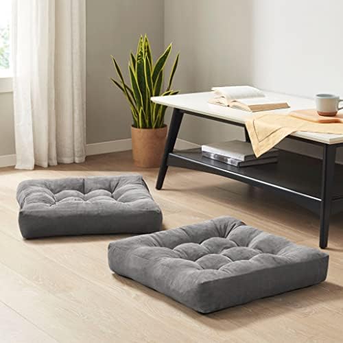 Floor Pillows Set of 6, Large Meditation Cushion for Adults, 22 Inch Square