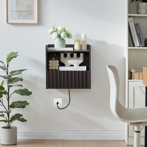 BuildHom 16" Wide Floating Nightstand for Bedroom