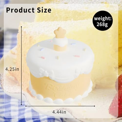 Birthday Gift Light with 3D Card, Silicone Night Light for Kids USB Rechargeable Cute Lamps Timer Setting Safe Bedside Lamp Gift for Girls New Year Christmas Thanksgiving Day