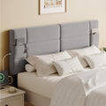 ONBRILL Headboard Full/Queen Size, Adjustable Height 42-48 in, Light Grey