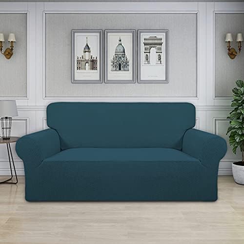 Easy-Going Stretch Oversized Loveseat Couch Covers Washable Deep Teal