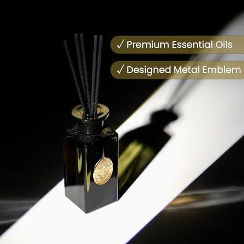 M&SENSE 6.3 oz Large Reed Diffuser Set | Bamboo Scent Oil Diffuser with Sticks | Hotel Collection Non-Toxic Essential Oil |for Bedroom Bathroom Living Room