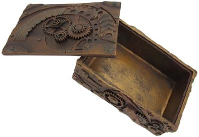 Pacific Giftware 5 Inch Steampunk Mechanical Inspired Jewelry/Trinket Box Figurine
