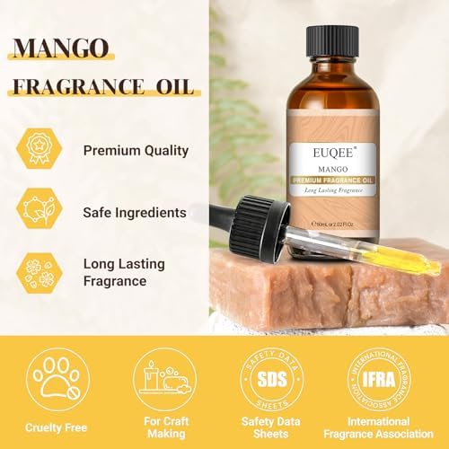 EUQEE Mango Fragrance Oil 60ml for Diffusers (2.02 Fl oz)