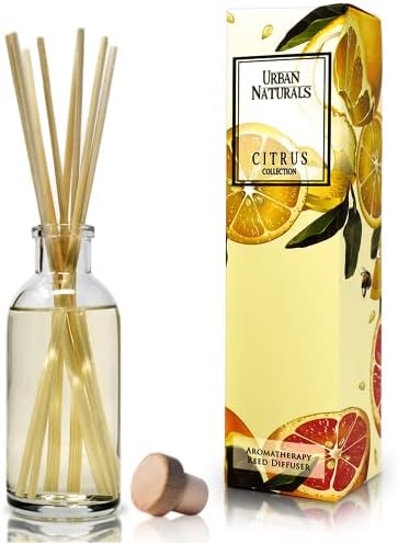 Urban Naturals Reed Diffuser Set, Grapefruit - Bathroom Shelf Décor
