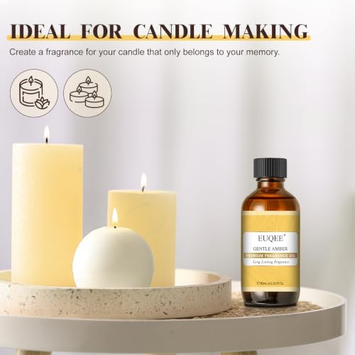 EUQEE Gentle Amber Fragrance Oil for Diffuser 2.02 Fl oz/ 60ml