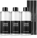 COCODOR Reed Diffuser Oil Refill/Cedar Wood /6.7oz(200ml) / 3 Pack/Home Fragrance, Scented Oils, Oils for Reed Diffuser, Bathroom Home Decor