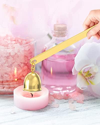 RONXS 3 in 1 Candle Wick Trimmer Set, Snuffer, Dipper, Cutter, Gold